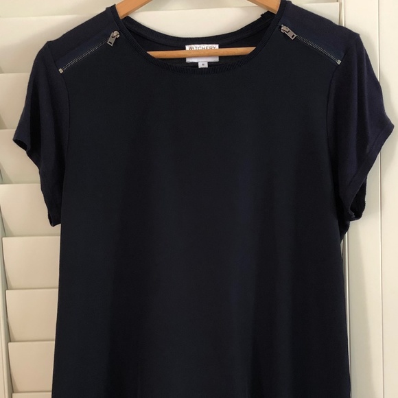 Witchery | Tops | Witchery Medium Navy Blue Tshirt Style Blouse | Poshmark